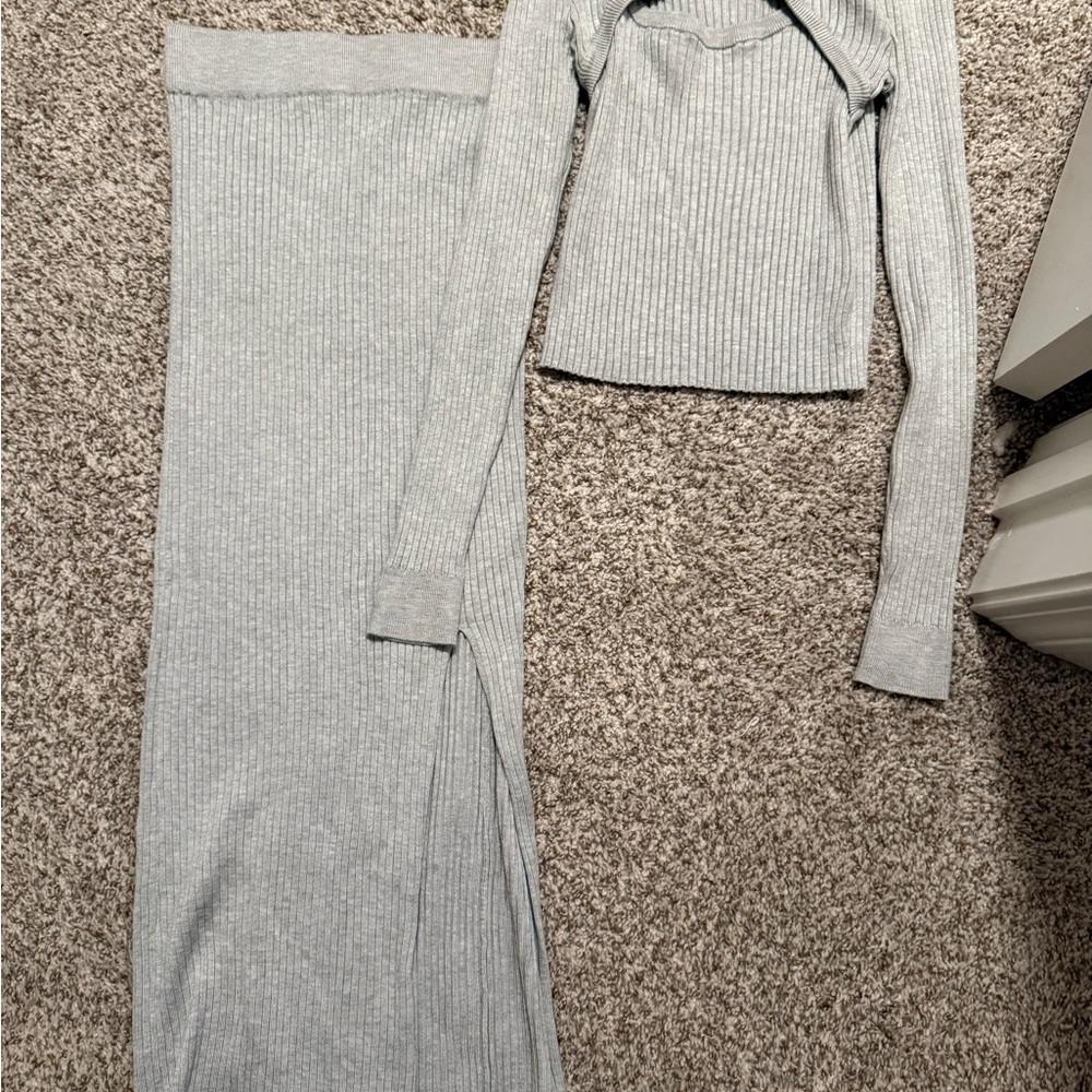 Olive & Oak Gray Knit Fabric